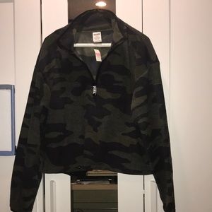 Cropped Fleece Sweater